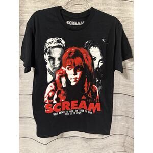 Spirit Halloween Scream Black T-Shirt Neve Campbell Graphic T Shirt Medium